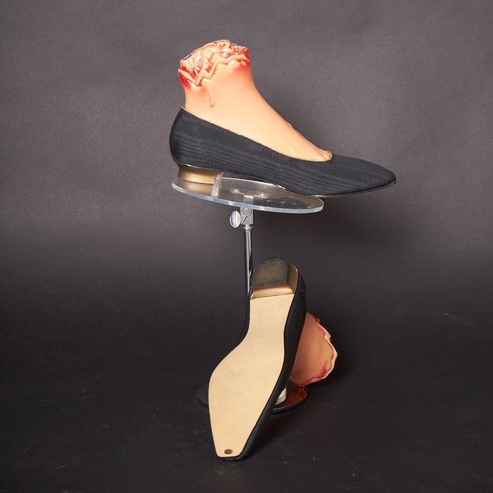 1960s Black Gold Trimmed Oomphies Flats Shoes